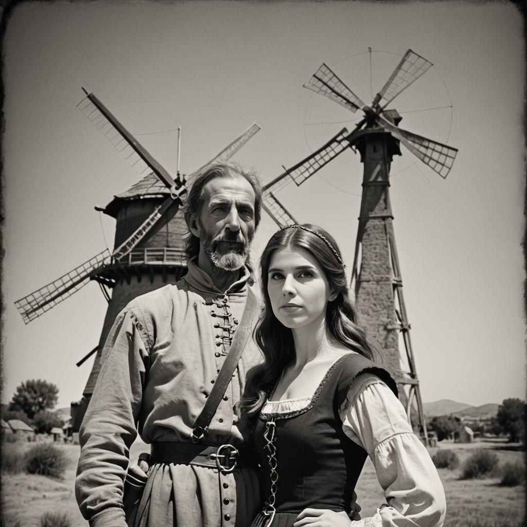 Anna Kendrick and Don Quixote in Historic Photo