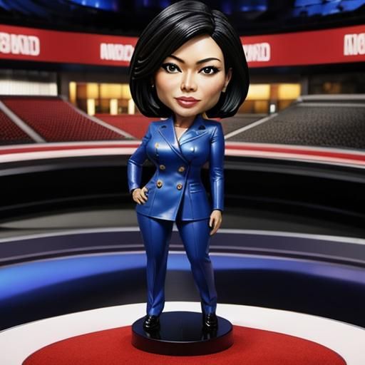 Alex Wagner Bobblehead in Blue Suit