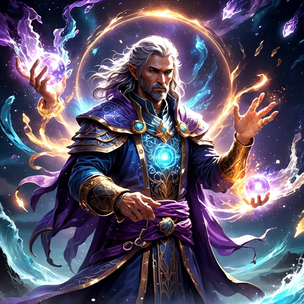 Magical Hand Powers Over Ocean in Fantasy Art