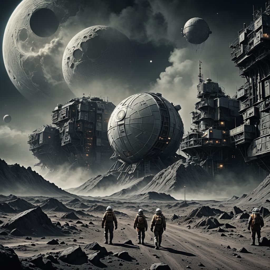 Cinematic Digital Painting: Radar Men From The Moon