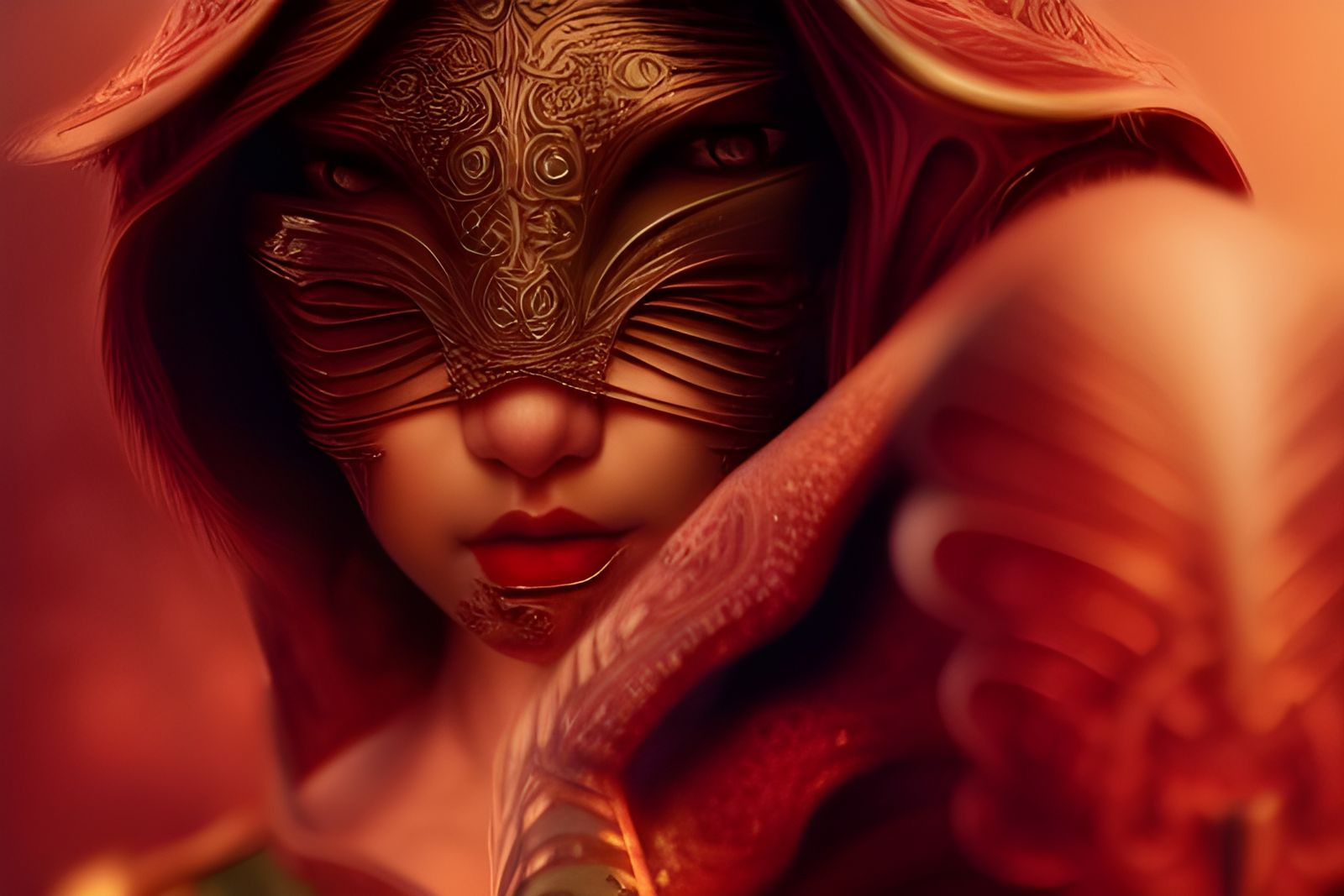 Intricate Gelfling in Hyperdetailed Armor Digital Art