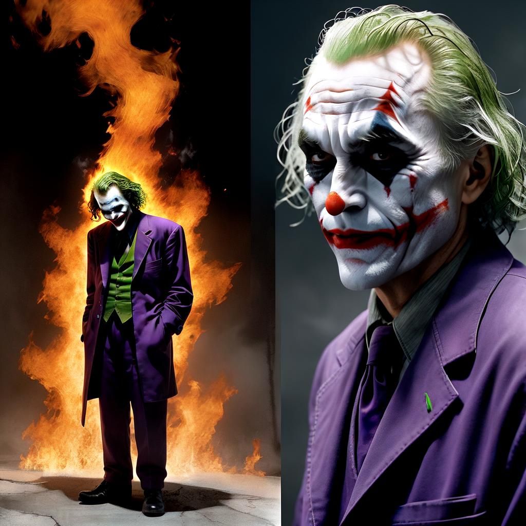 Art of Illusion/CGSociety/fire;
The(JOKER:1.3).Elder man 63 years of age+thinning silver hair+worn out face.
art style b...