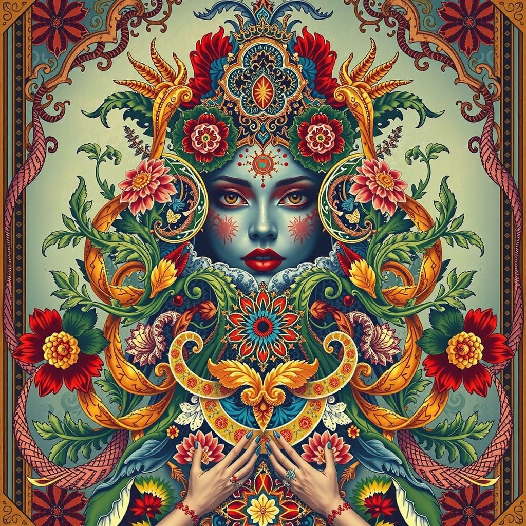 Intricate Digital Fractal Landscape in Epic Cinematic Style