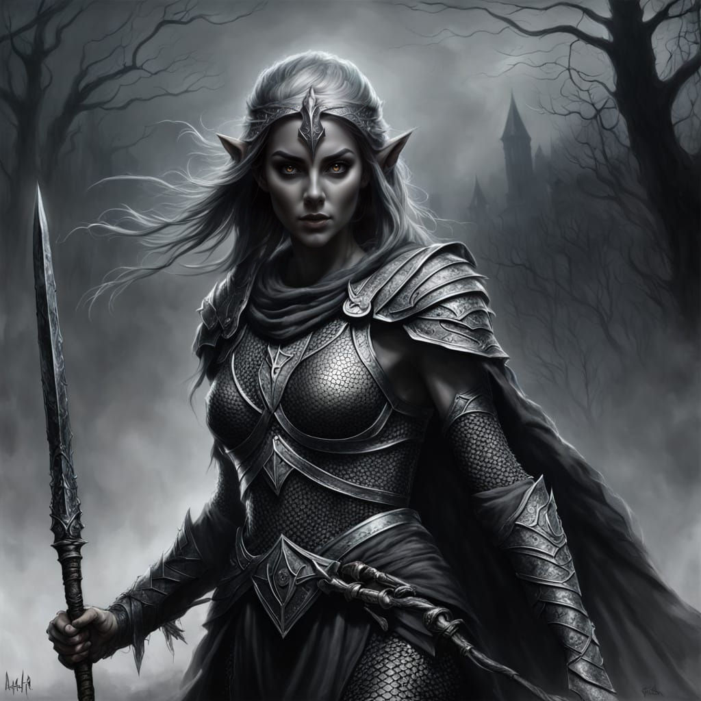 Ethereal Chainmail Wraith in Dark Fog