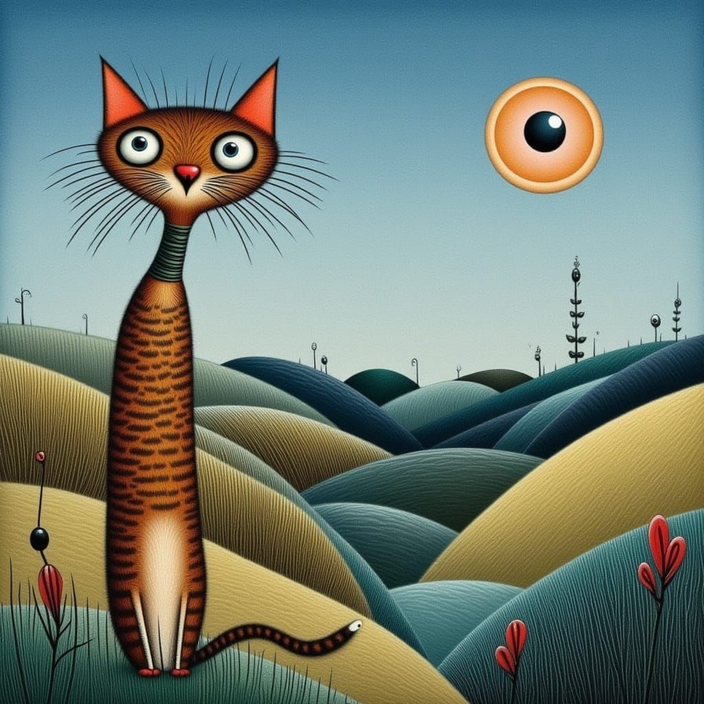 Whimsical Cats: An AI-Generated Art Piece
