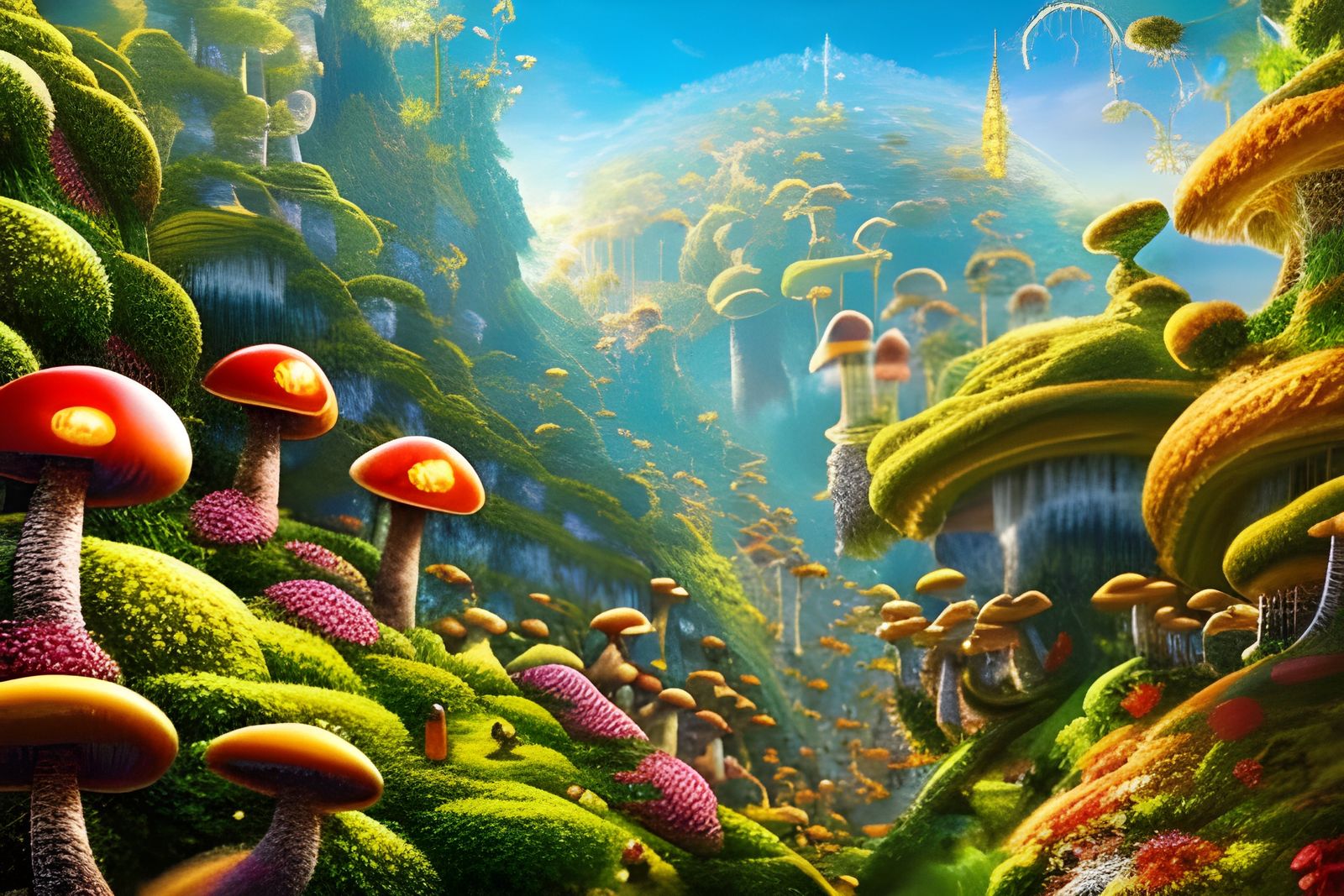 Mushroom Kingdom: Intricate Toadstool Highlands
