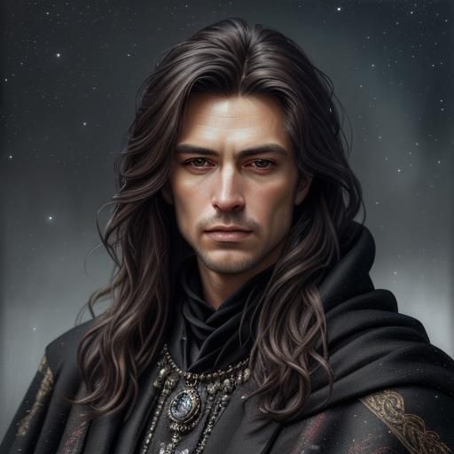 Photorealistic Portrait of a Nobleman in Starlight