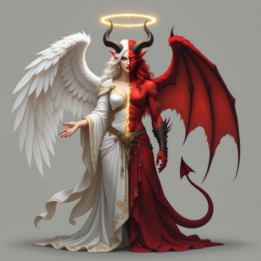 Radiant Angel and Demon Hybrid