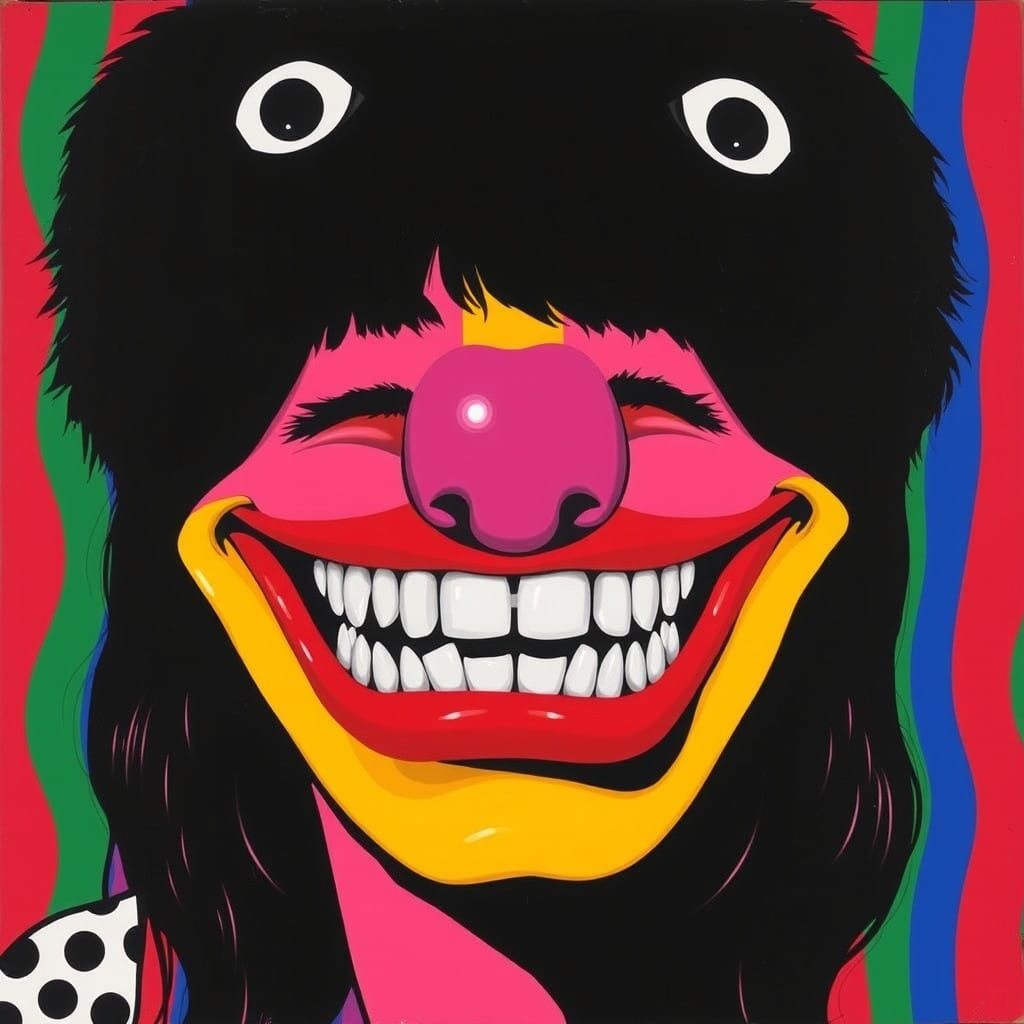 Pop Art Portraits of Grotesque Grins