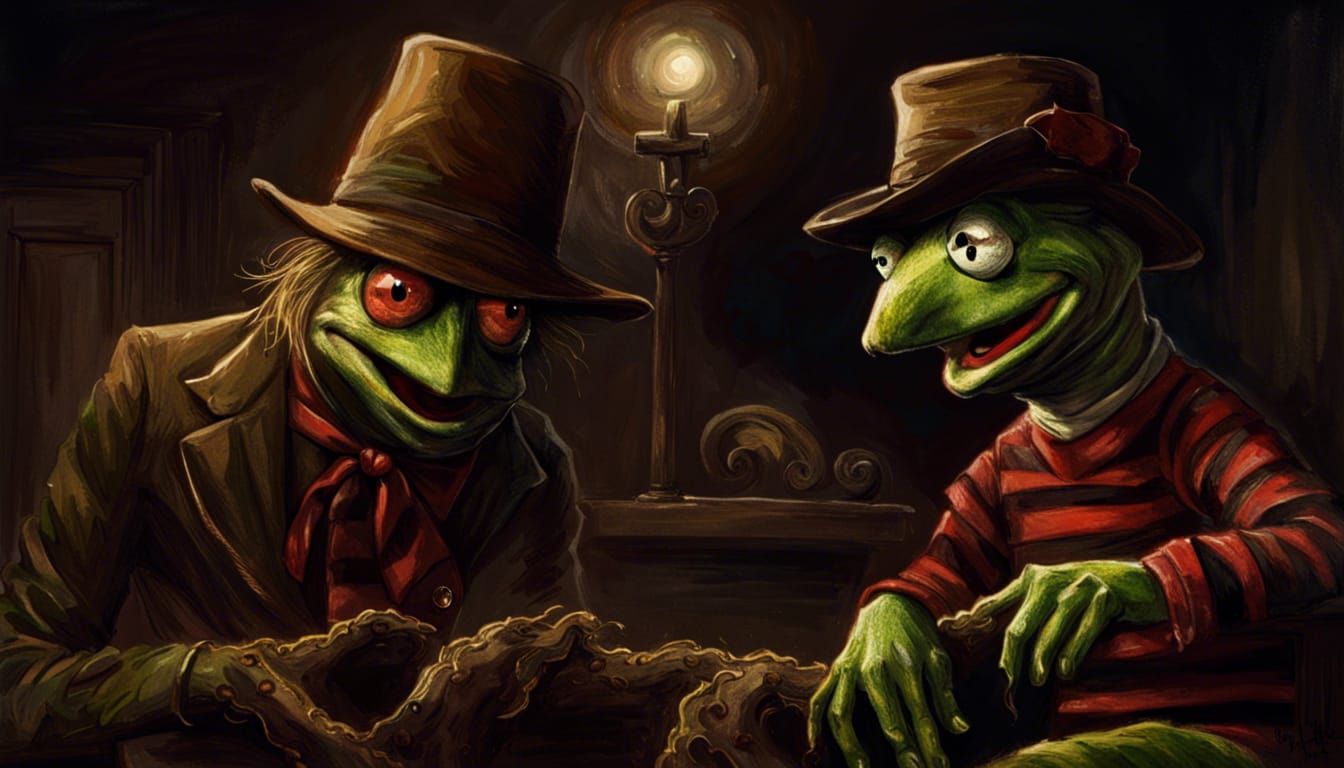 Kermit the Frog as Freddy Krueger
