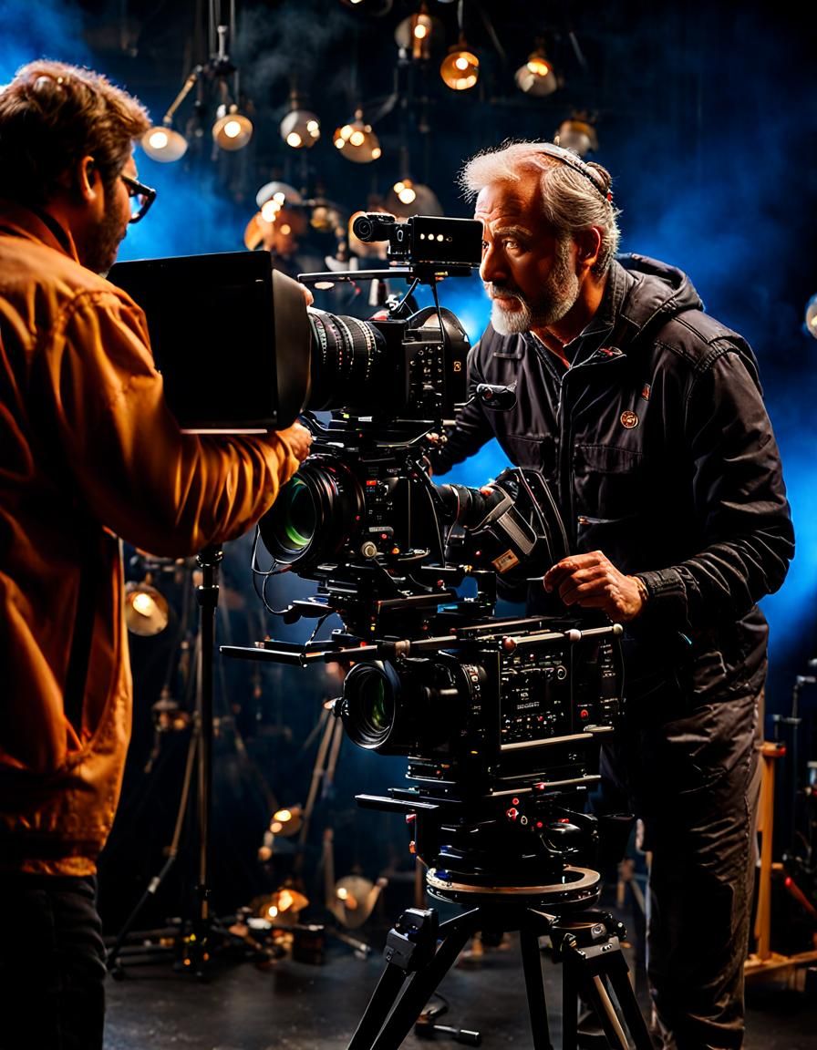 Pro Cameraman At Work