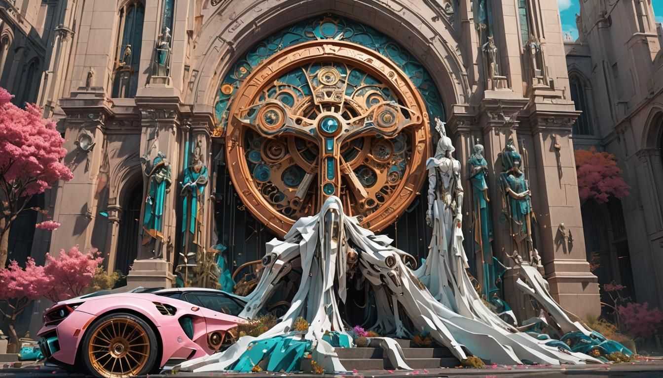 Futuristic Hypershift Car in Sci-Fi Setting