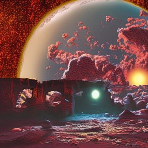 Nuclear Apocalypse Landscape: A Solitary Desolation