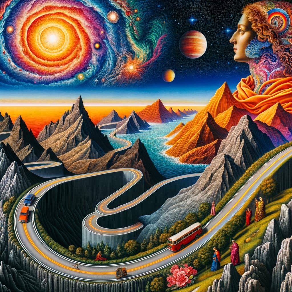 Winding Road on a Woman's Body, Dutch Golden Age Style