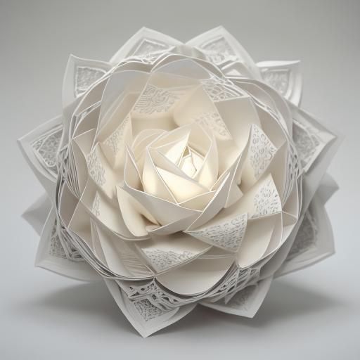 Ethereal Papercraft Ghost in Soft Focus