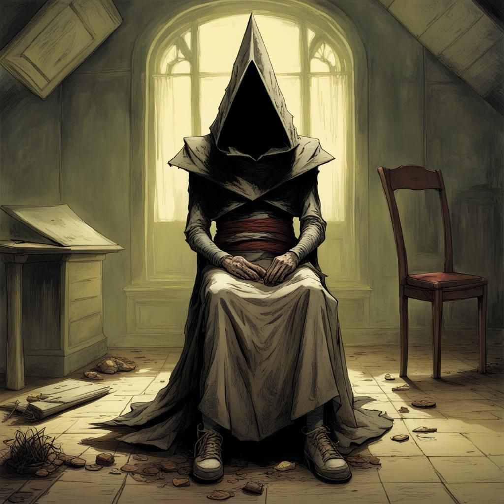 Pyramid Head in Alchemilla Hospital: Horror Scene