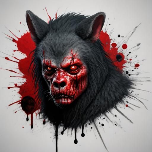 Terrifying Bloody Animal Creates a Scary Scene