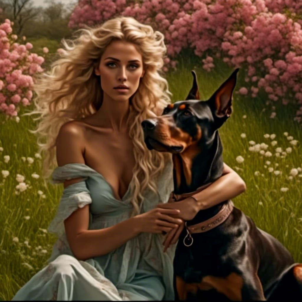 Persephone and Cerberus