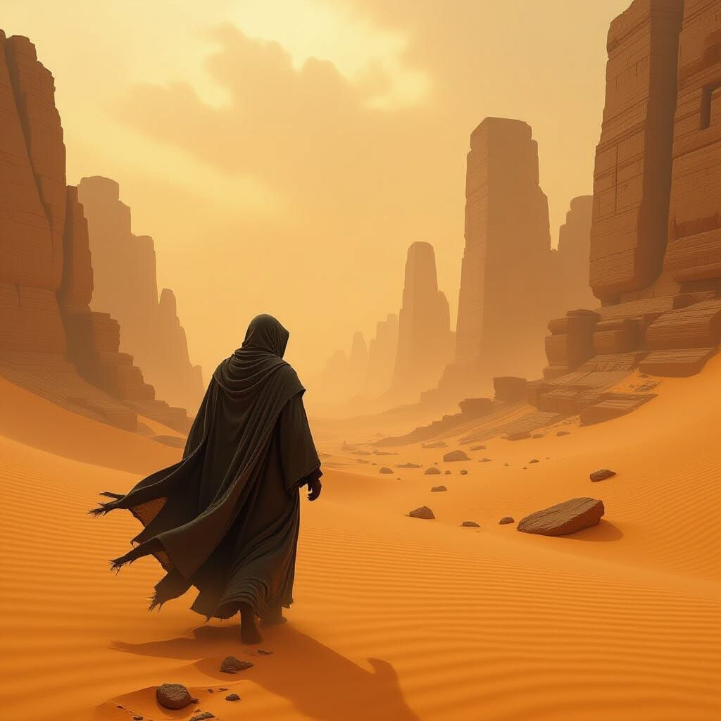 Desert Sandstorm Reveals Lost Structures in 3D