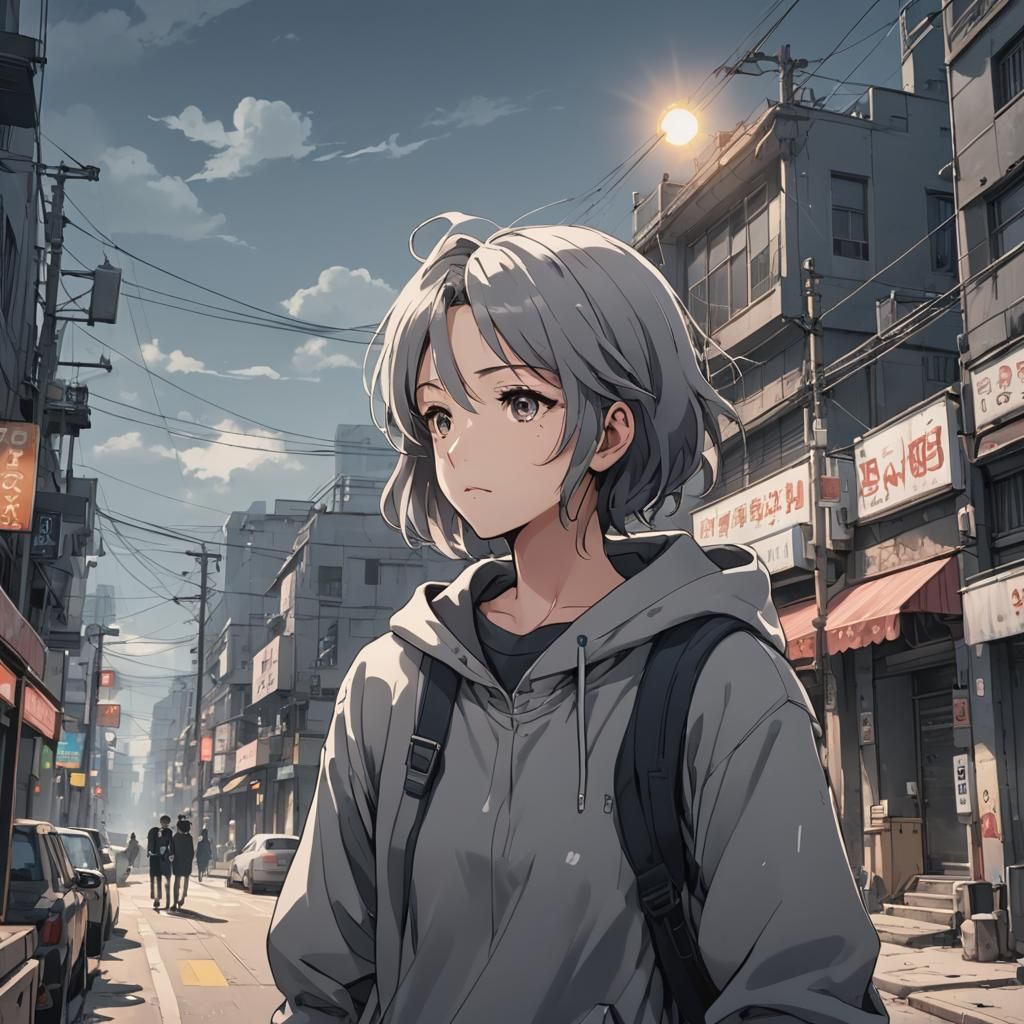 Anime Art in Studio Trigger Style