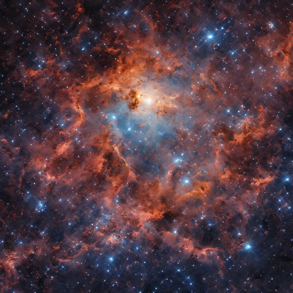 Orion Constellation in Hyperrealistic Style