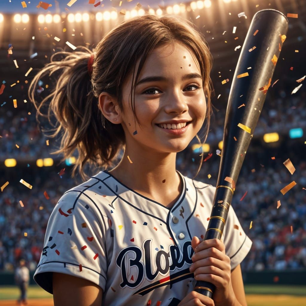 Surreal Jumble of Sports, Food, and Symbols