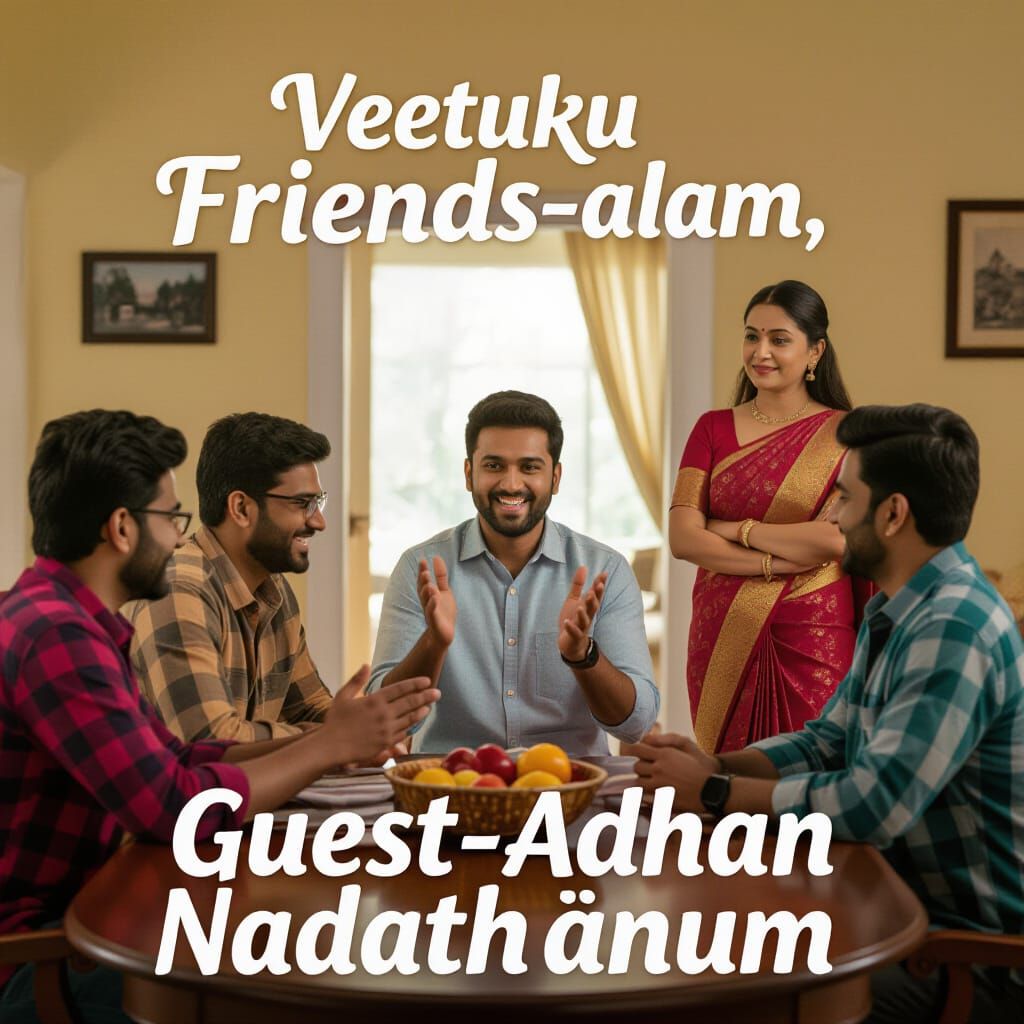 South Indian Home Welcomes Friends: A Lighthearted Yet Tense...
