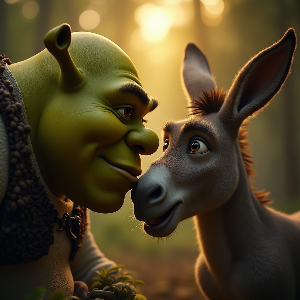 Shrek and Donkey Share a Heartfelt Moment