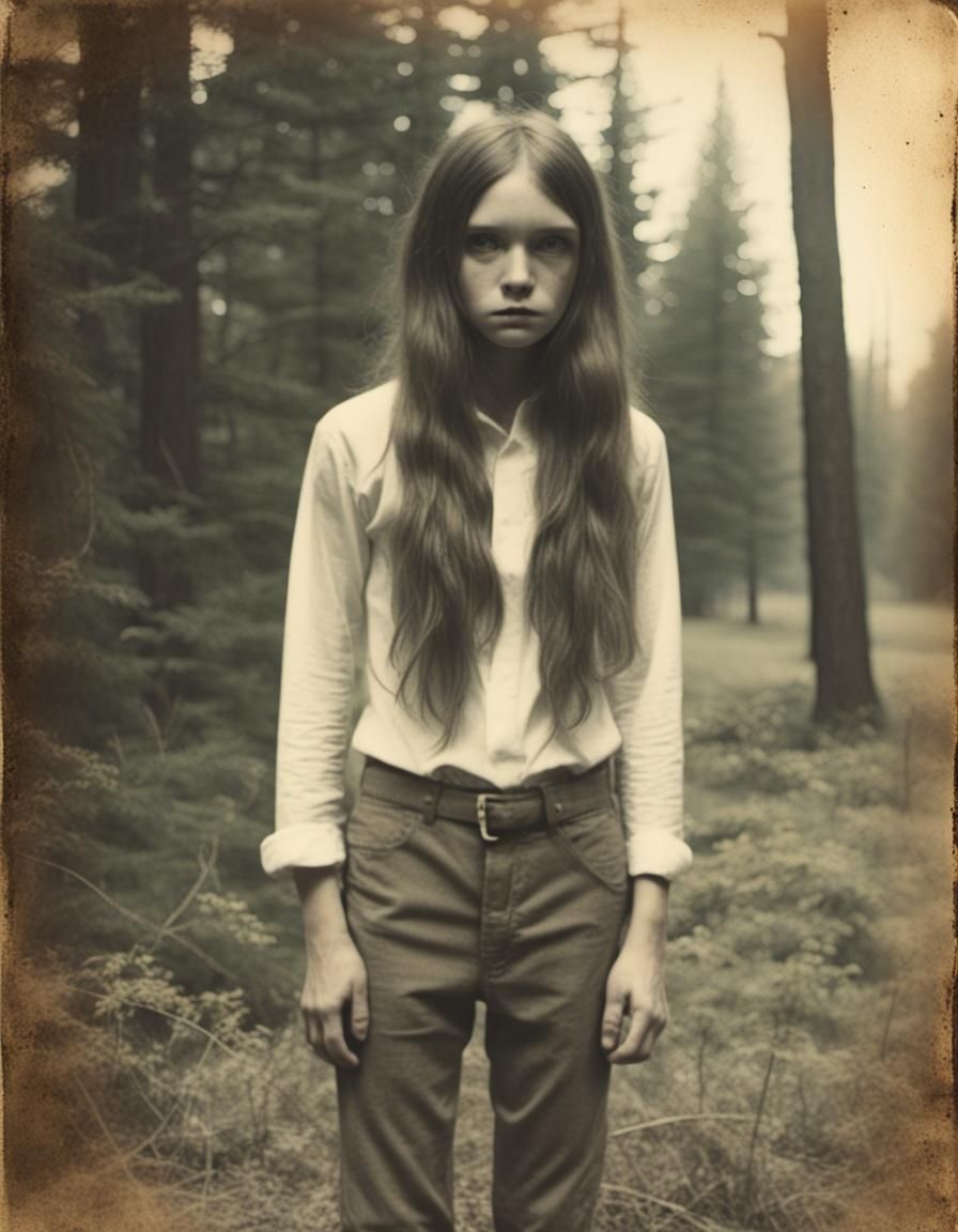 Skinwalker in Vintage Polaroid Photo
