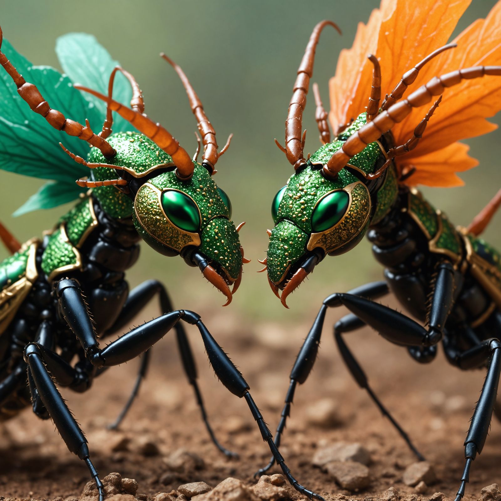 A Hyperdetailed hyper-realistic epic macro war between Elect...