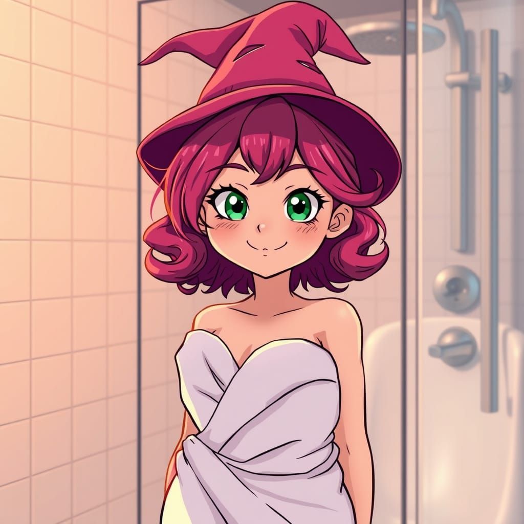 Mystical Young Witch in Soft Evening Glow