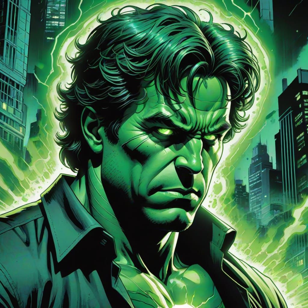 Bruce Banner's Radiation Exposure in Comic Book Art