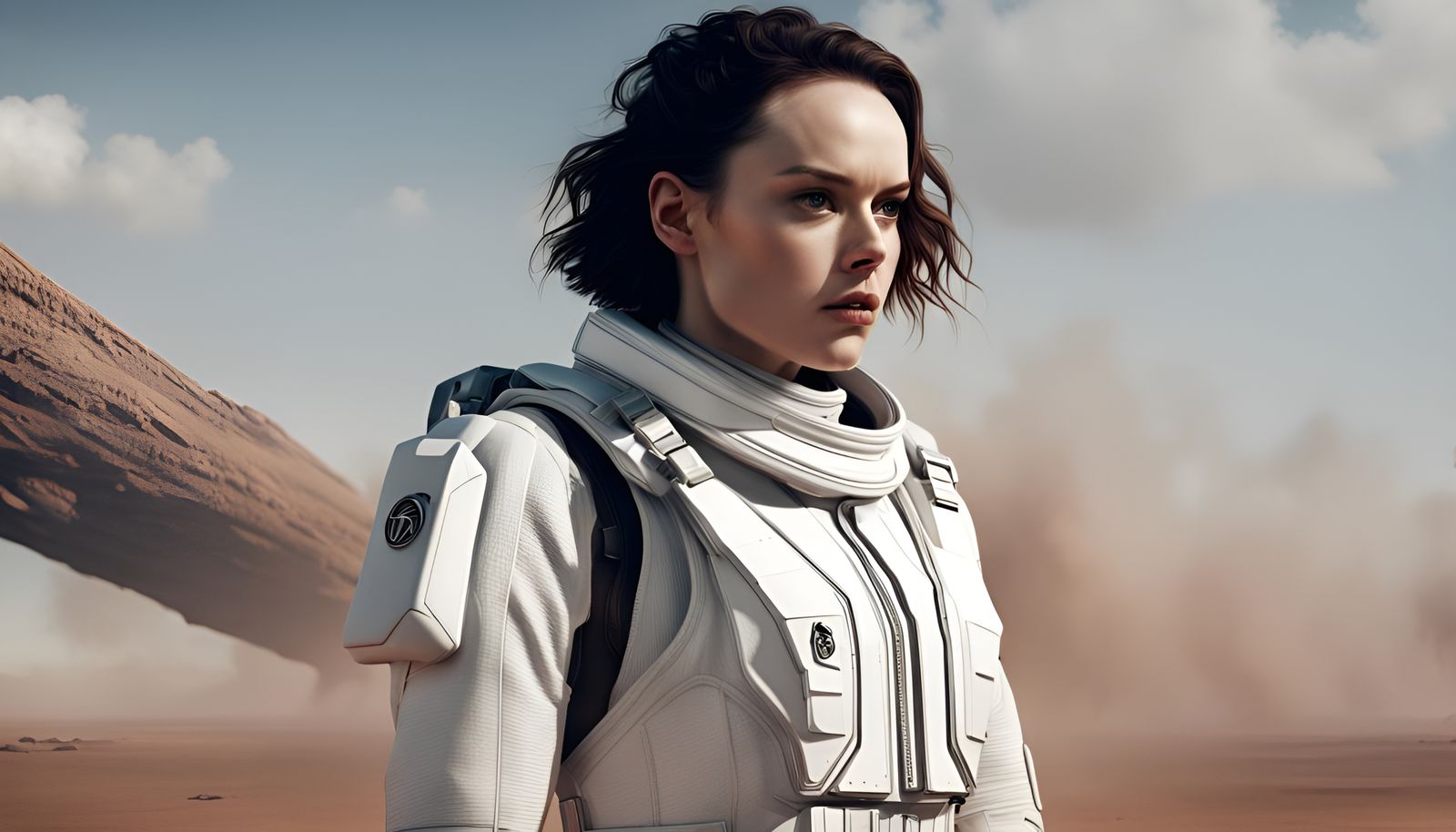 Daisy Ridley in Balenciaga Flight Suit
