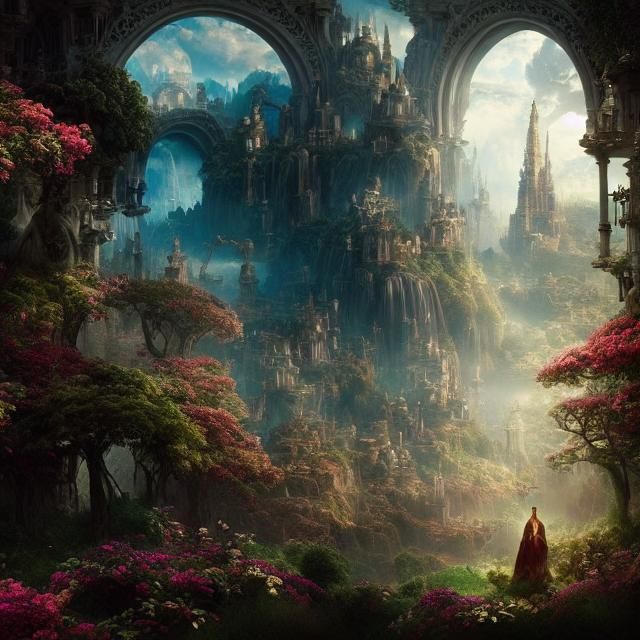 Epic Cinematic Wonderland Digital Matte Painting