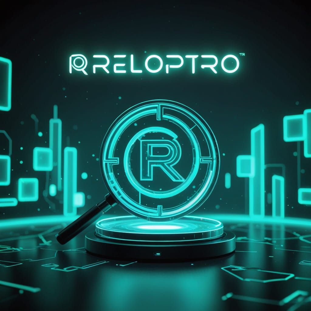 Futuristic 3D Neon Logo Design for PropTech Company
