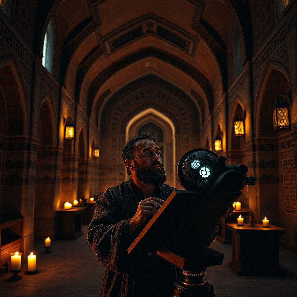 Ulugh Beg Observes Celestial Bodies in Samarkand