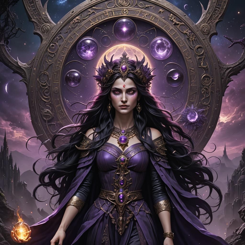 Hecate: Goddess of Magic in Detailed Matte Painting