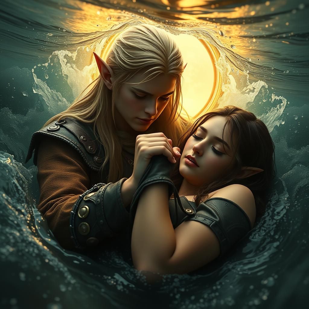 Elf Rescues Ranger at Enchanted Portal