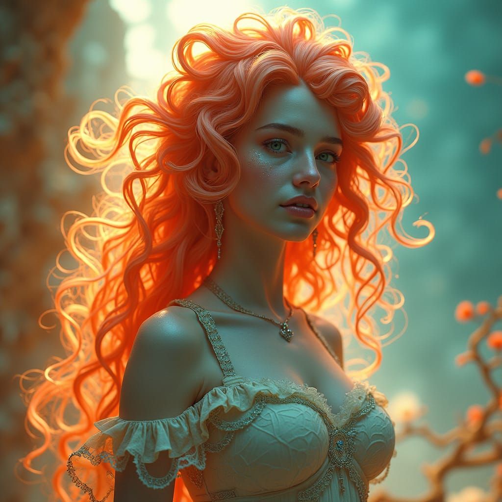 Otherworldly Being with Peruke, Artstation Splash Art