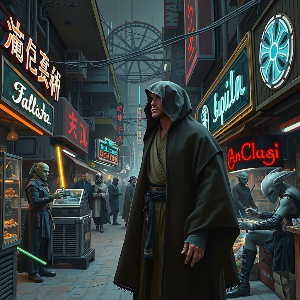 Jedi in Shadows, Coruscant Night Bazaar