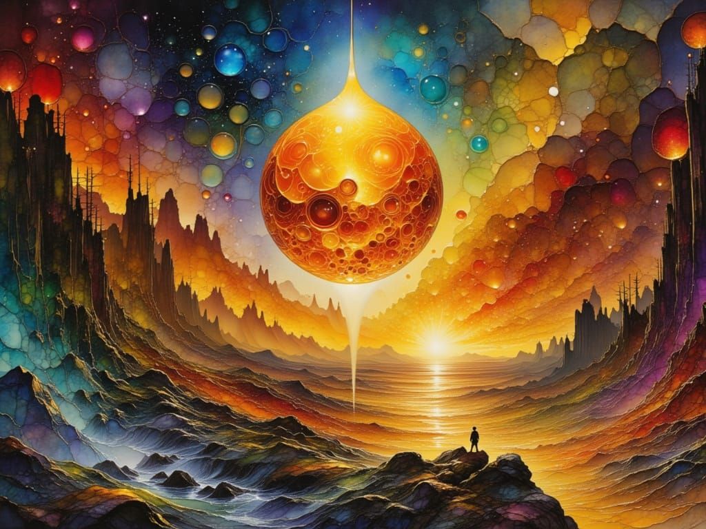 colorful fantasy landscape