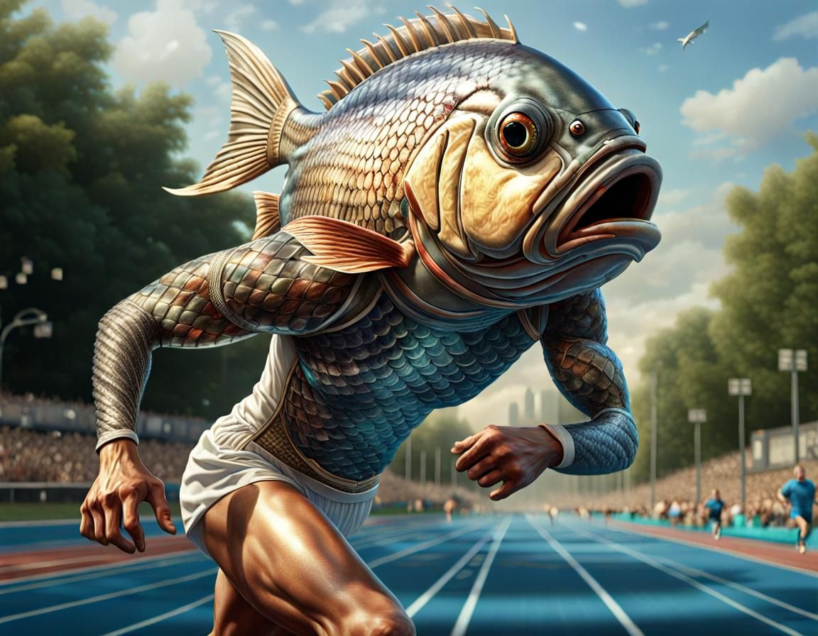 Fishman running