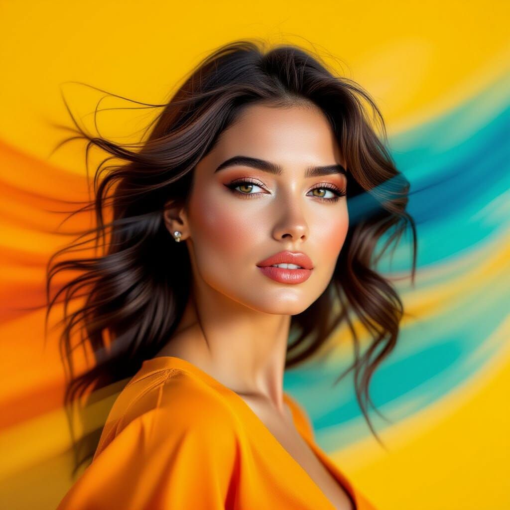 Dynamic Portrait with Motion Blur and Bokeh Effect