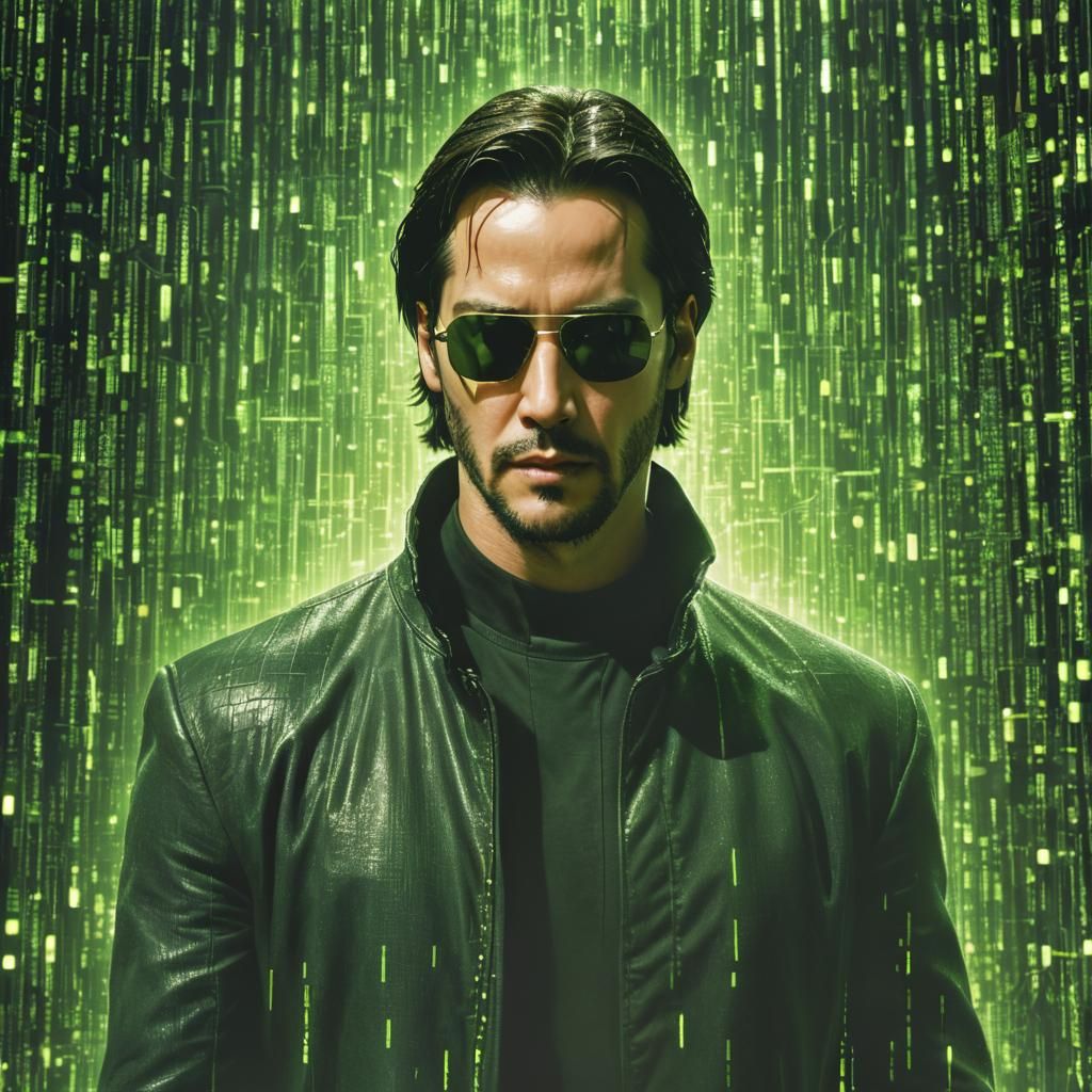 Neo in The Matrix: Digital Matte Painting