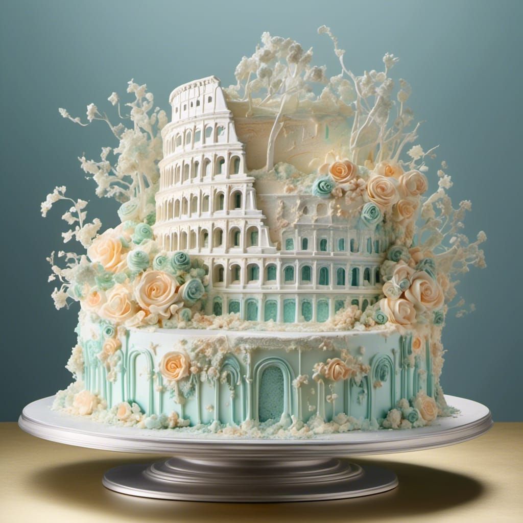 <lora:Cakes-A-Lot:1.0> Cake #17 The Roman Colliseum