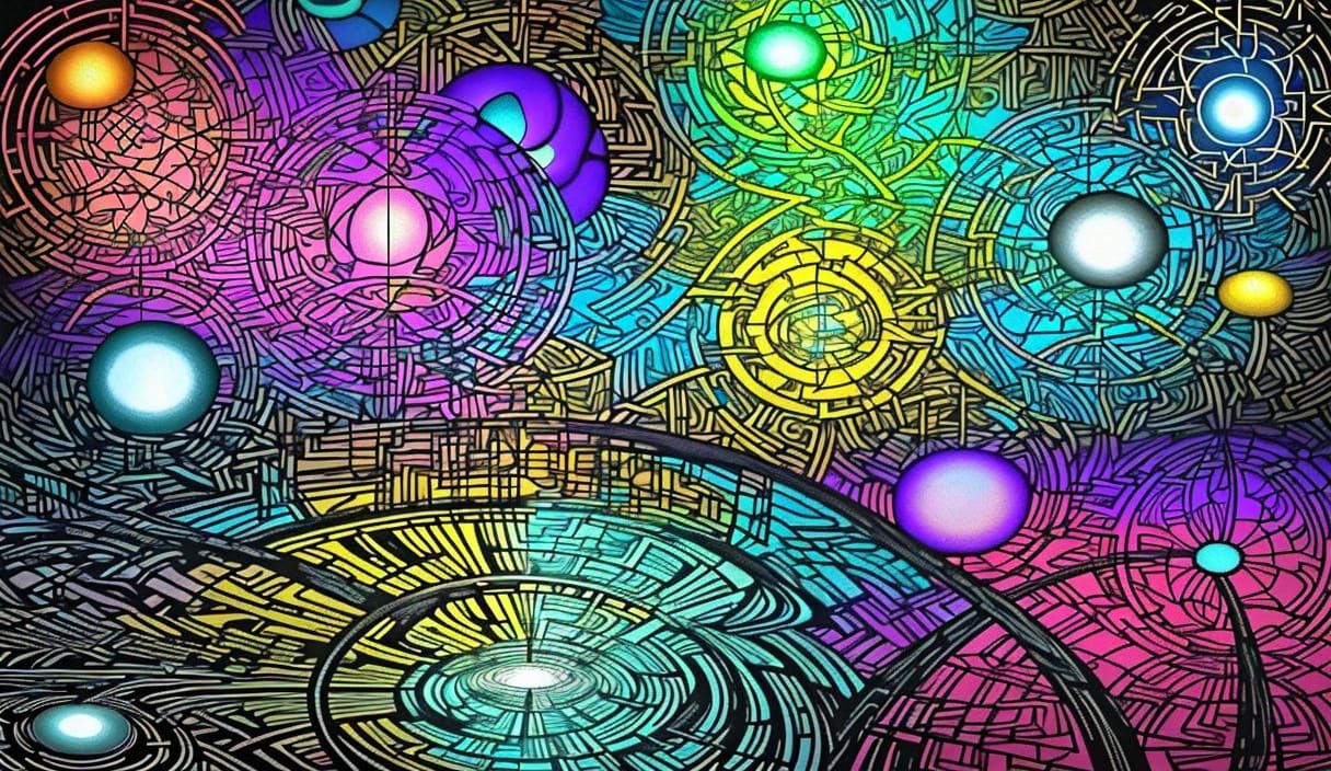 Surreal Garden Explodes with Time in Graphic Score Style