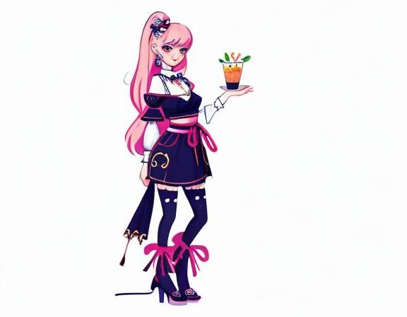 Cute Light European Girl Character Design