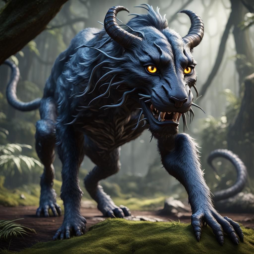 Displacer Beast in 3D Cinematic Style