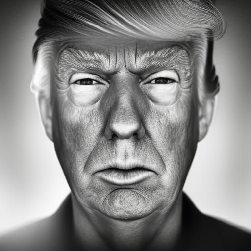 Donald Trump Portrait in Ambient Light