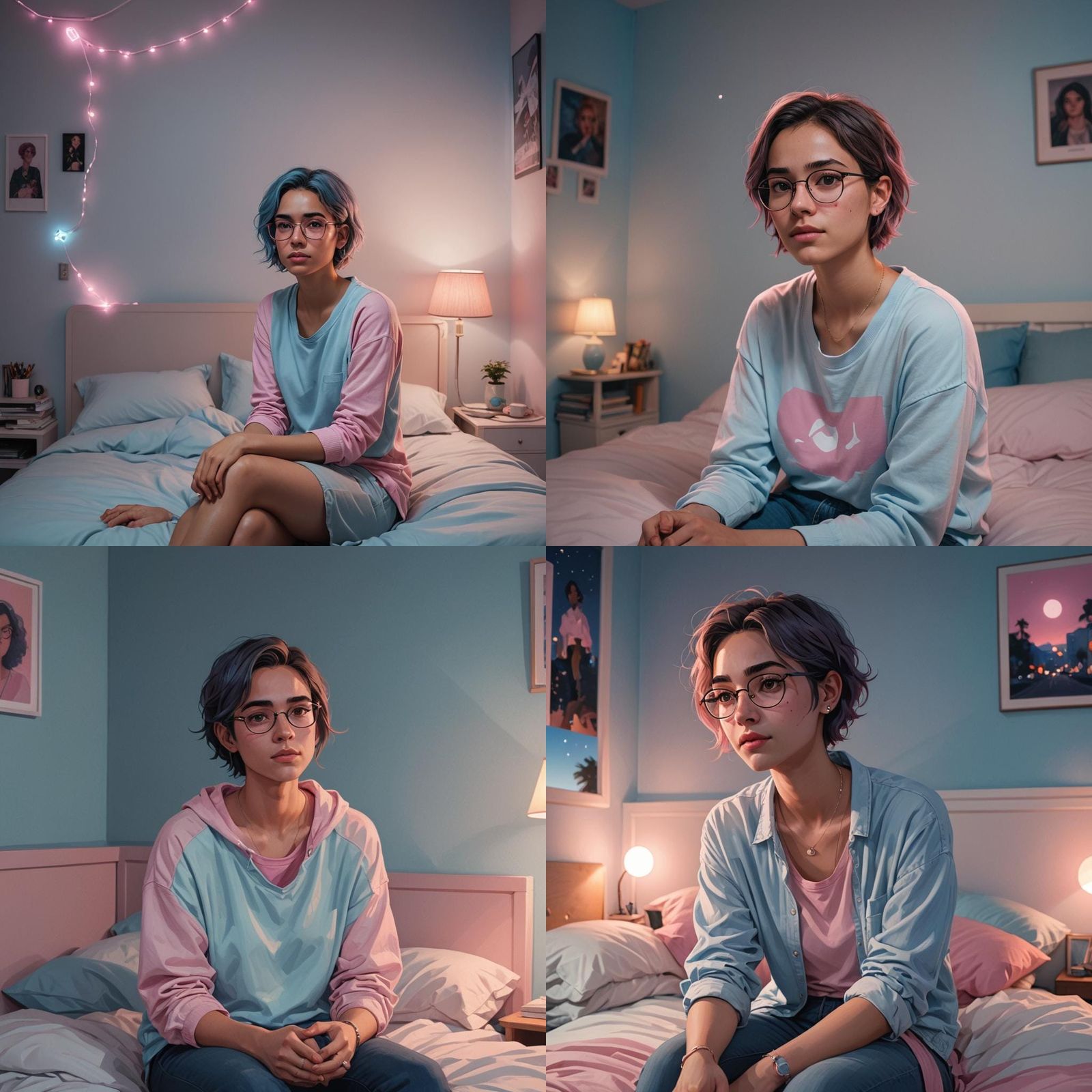 Cinematic Portrait of a Young Transgender Girl
